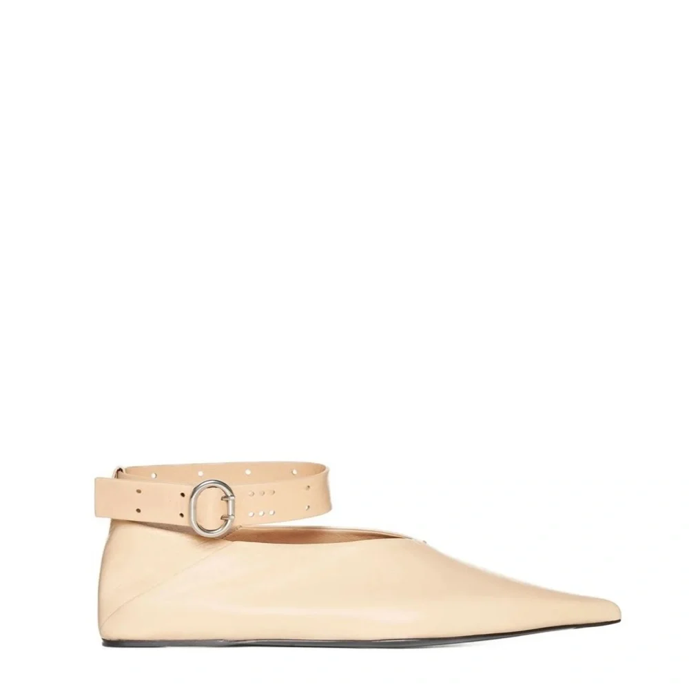 Jil Sander Tripon Pointed Toe Flats - Picture 2 of 12